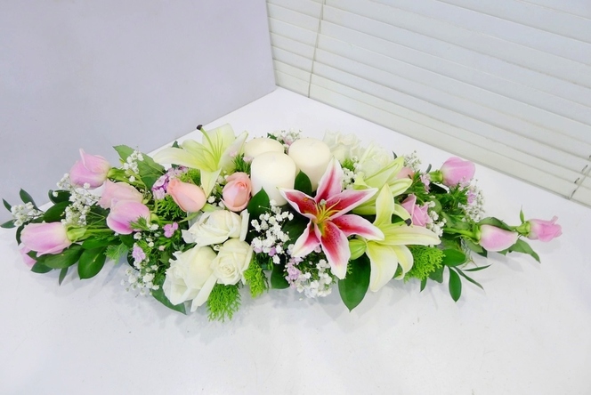 Рязань цветы на свадебный стол молодых