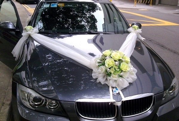 Рязань свадебное оформление автомобиля цветами